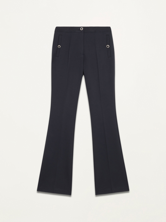 Milano jersey flare trousers