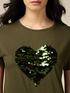 T-shirt con ricamo in paillettes image number 2