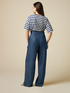 Wide leg tencel trousers image number 1