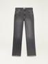 Jeans grigi eco-friendly con borchiette image number 4