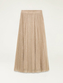 Long lurex pleated skirt image number 4