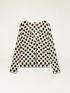 Cardigan stampa a pois image number 3