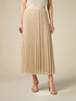 Long lurex pleated skirt image number 3