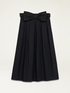 Midi skirt with bow belt image number 4