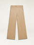 Wide leg crinkled fabric trousers image number 4