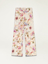 Floral satin palazzo trousers image number 4