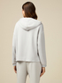 Soft touch sweatshirt with zip and hood image number 1