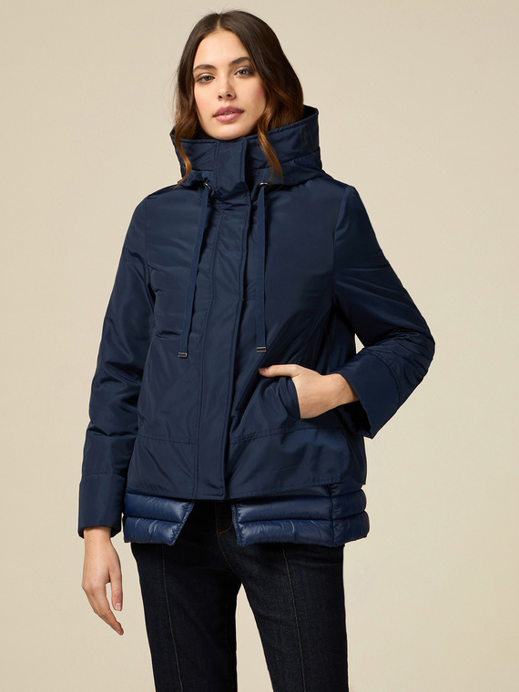 Coat with removable padding