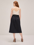 Midi skirt with bow belt image number 1