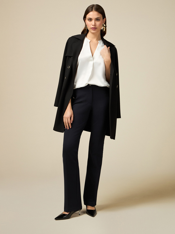Milano jersey flare trousers