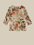 Blusa con estampado de fantasía floral image number 3