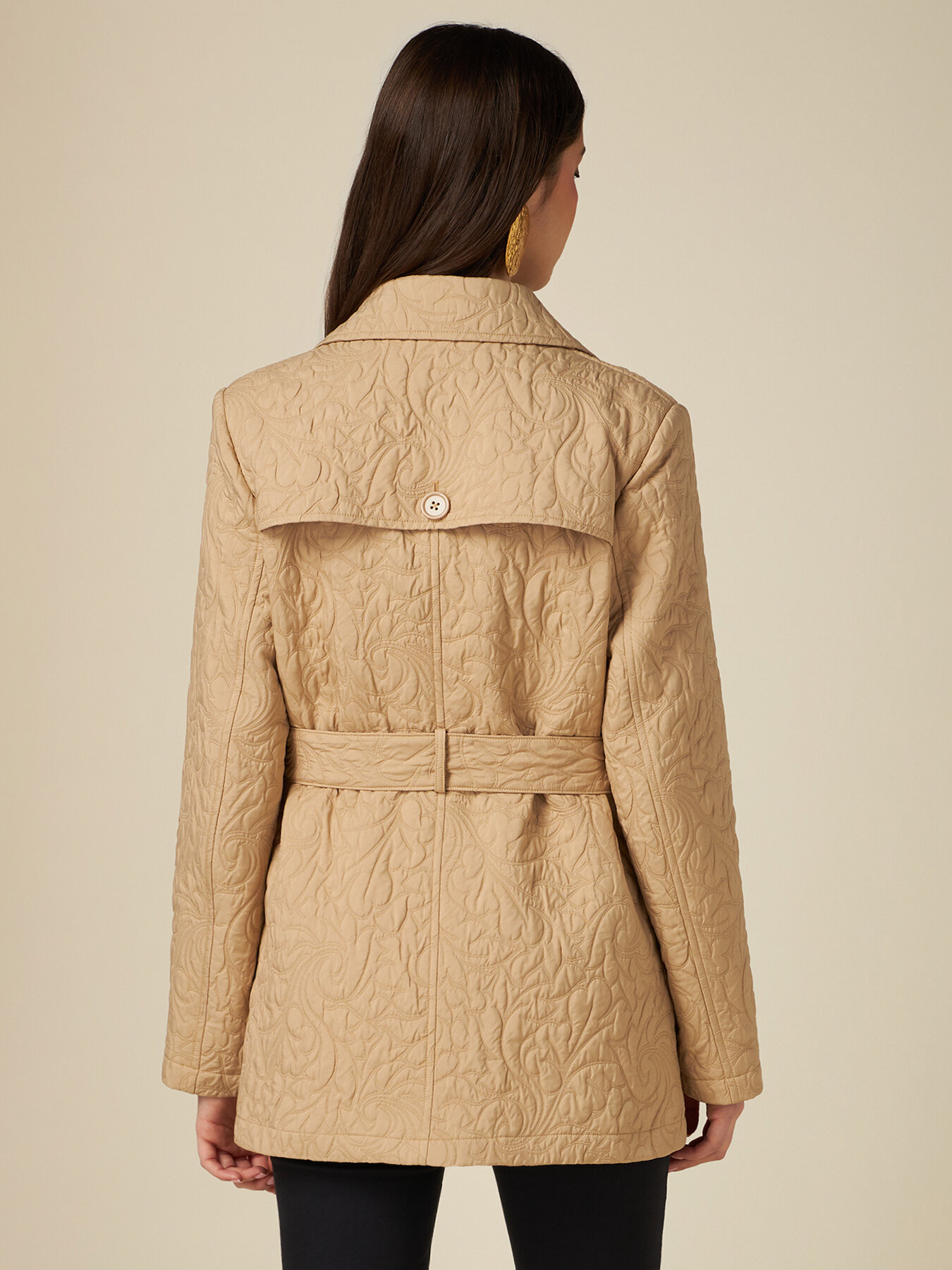 Trench midi matelass&eacute; image number 1
