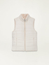 Sleeveless reversible down jacket image number 4