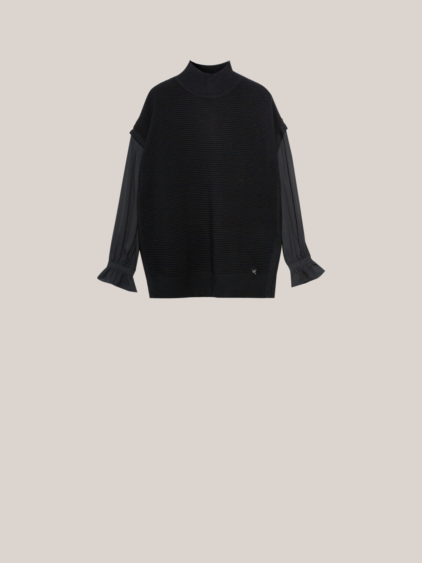 Maglia ottoman con maniche in creponne image number 3