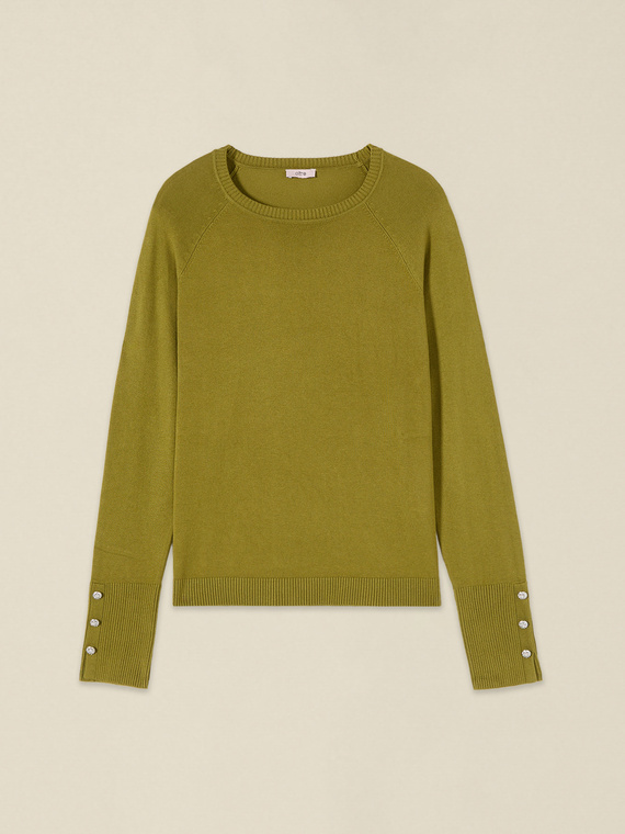 Sweater with button detail