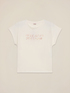 T-shirt con ricamo lettering image number 3