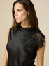 Satin and lace top image number 2