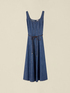 Rochie lungă fără m&acirc;neci cu efect denim image number 3