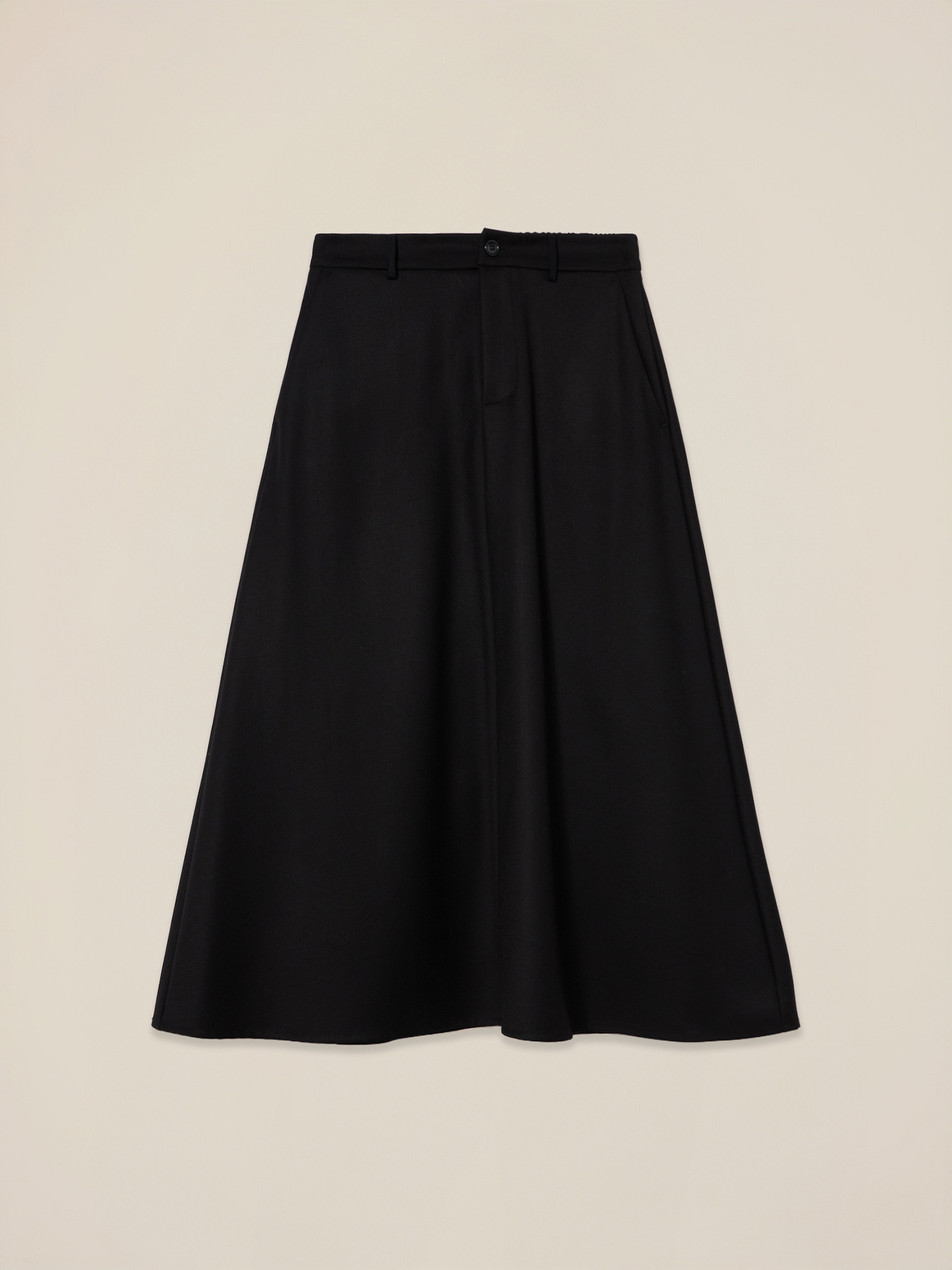 Midi flannel skirt image number 4