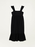 Sleeveless poplin dress image number 4