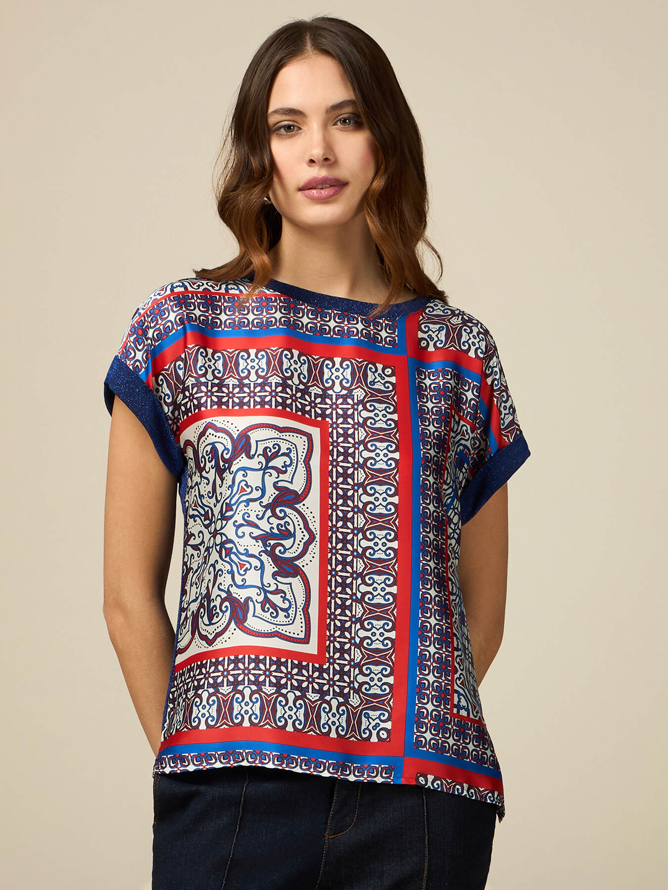 Bedrucktes T-Shirt aus Bi-Materialien image number 0