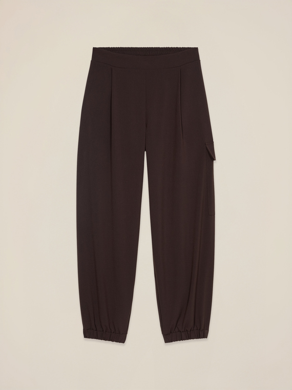 Polyester-viscose cargo pants
