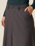 Falda midi de franela image number 2