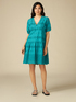 Midi broderie anglaise dress image number 3