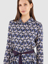 Patterned chemisier dress image number 2