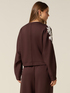 Soft-Touch-Sweatshirt mit Spitzenaufn&auml;her image number 1