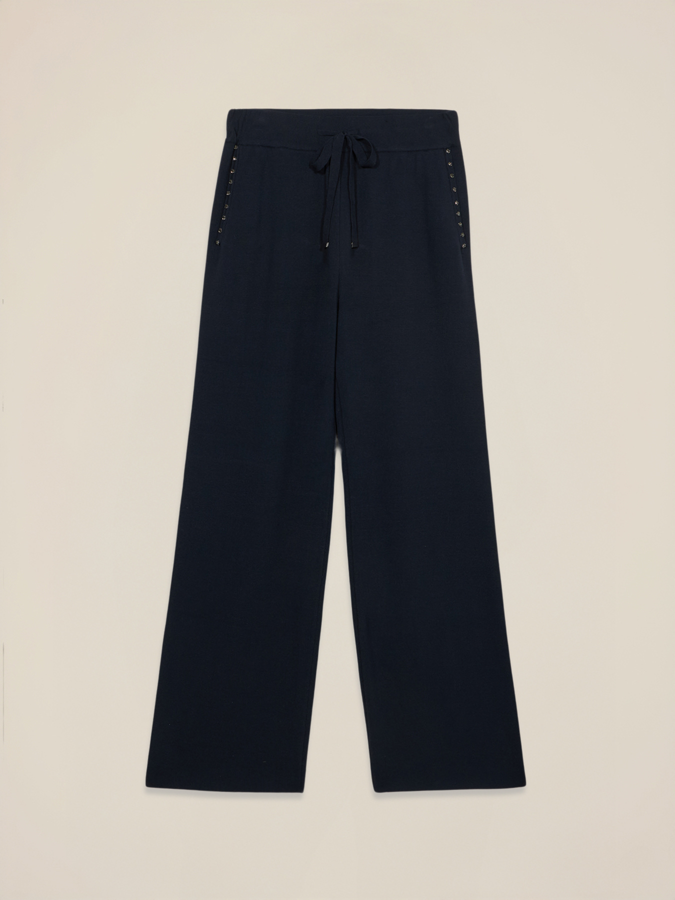 Pantaloni tricotați cu buzunare aplicate image number 4