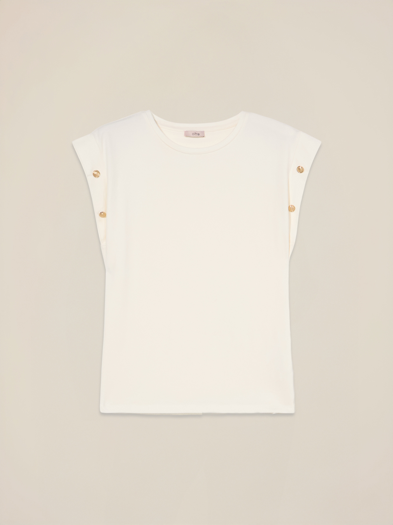 Tricou cu nasturi decorativi image number 4