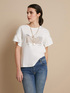 T-shirt stampata con maniche scampanate image number 2