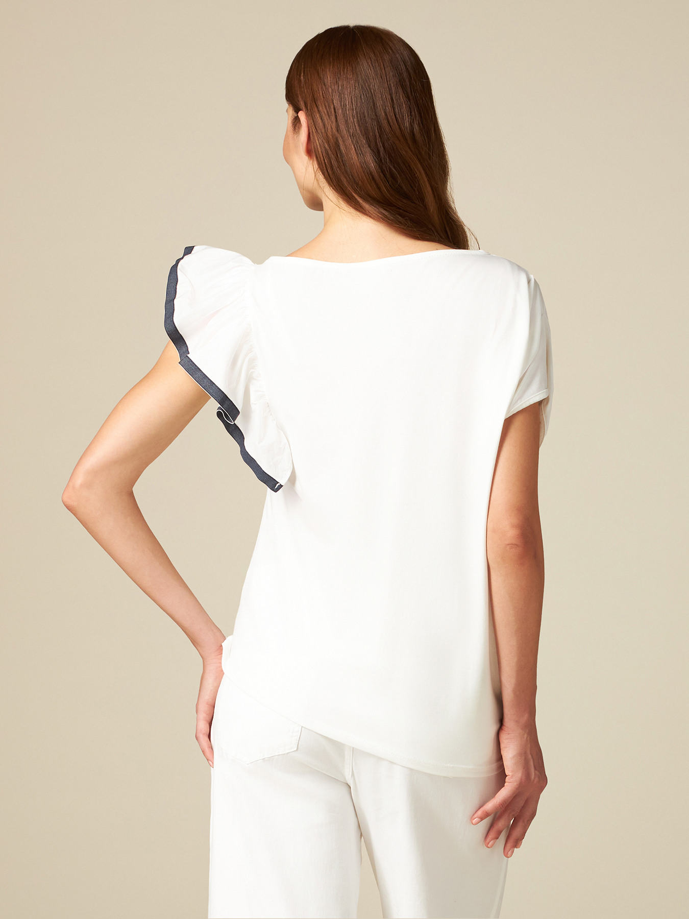 Camiseta con volante image number 1