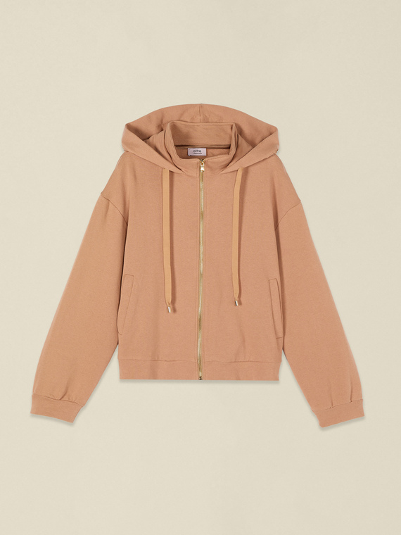 Sweat &agrave; capuche avec d&eacute;tails en paillettes