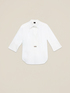 Blusa over in popeline con dettaglio gioiello image number 3