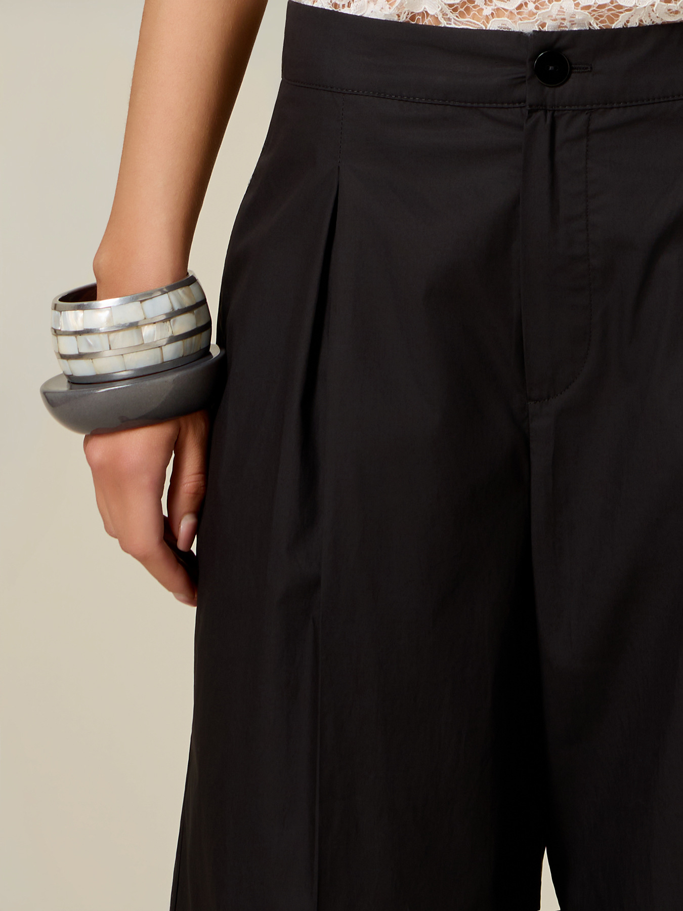 Palazzo pants in poplin image number 2