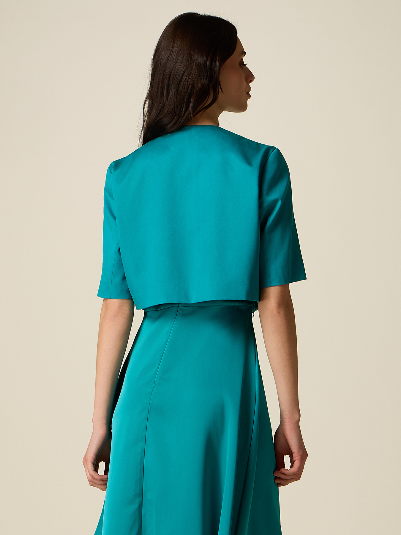 Veste courte en lyocell image number 1