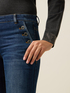 Flare jeans with button detail image number 2