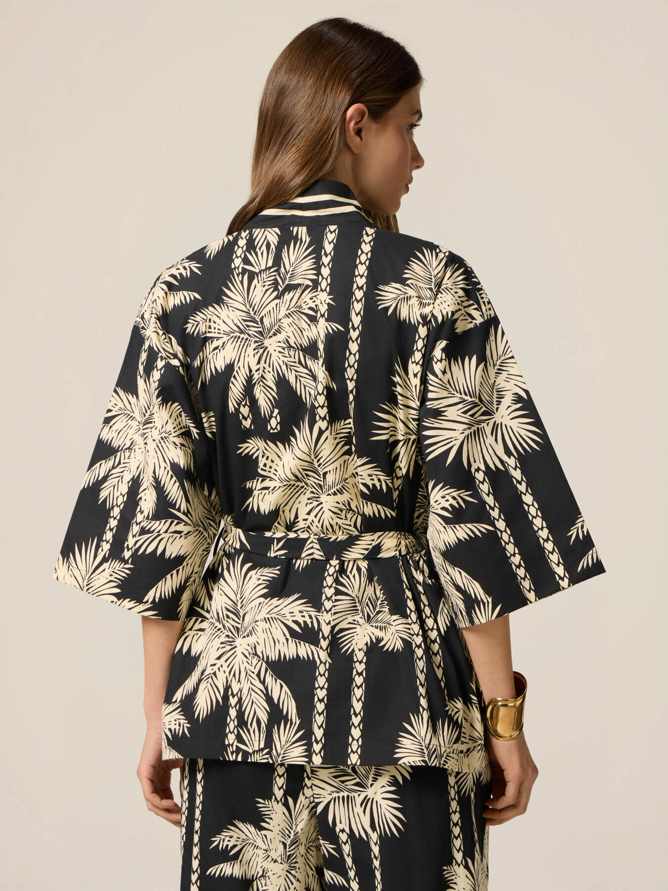 Kimono din bumbac cu model image number 1