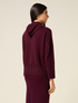 Hooded sweater in pure wool image number 1