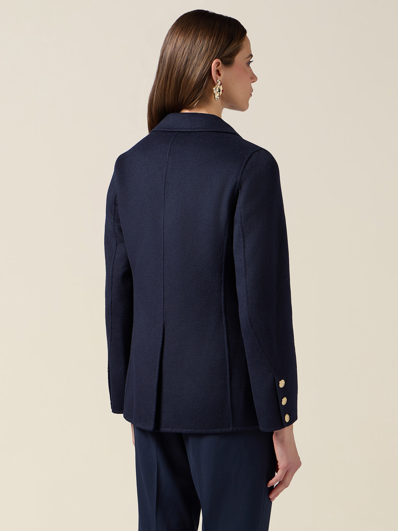 Mixed wool fabric blazer image number 1