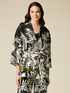 Kimono &agrave; motif de feuillage image number 0