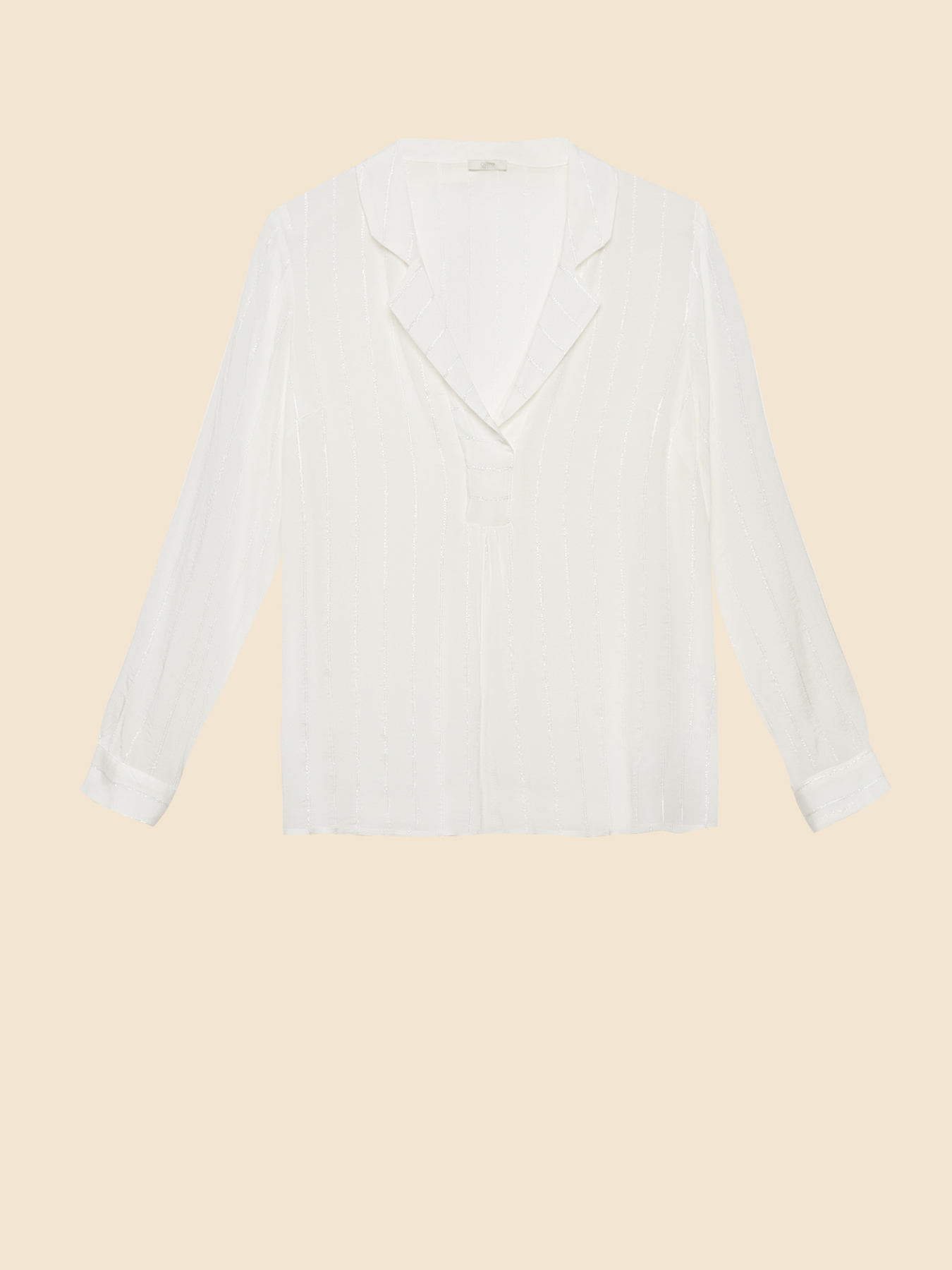 Bluse mit Lurex-Streifen image number 3