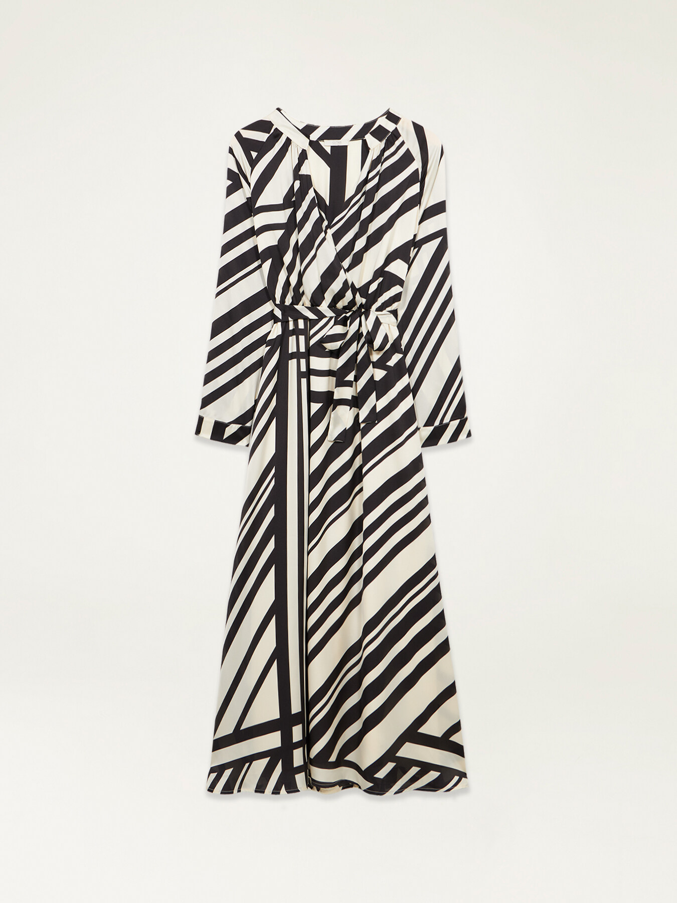 Vestito lungo a fantasia geometrica image number 4