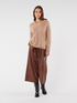 Pure cashmere sweater with hood image number 0
