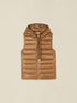 Lightweight sleeveless hooded puffer jacket image number 3