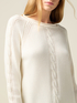 Maglia misto cashmere con dettagli a trecce image number 2