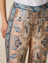 Patterned satin palazzo pants image number 2
