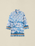 Patterned cotton muslin shirt image number 3